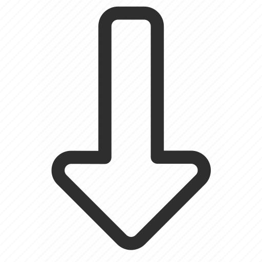 25px, arrow, block, down, iconspace icon - Download on Iconfinder