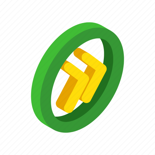 Arrow, audio, circle, isometric, music, rewind, yellow icon - Download on Iconfinder
