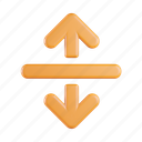 arrows, increase height, height, enlarge, resize, rescale