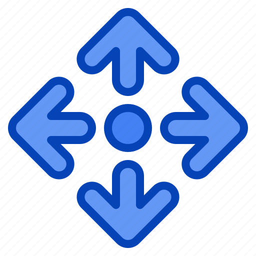 Arrow, direction, down, left, movement, right, up icon - Download on Iconfinder