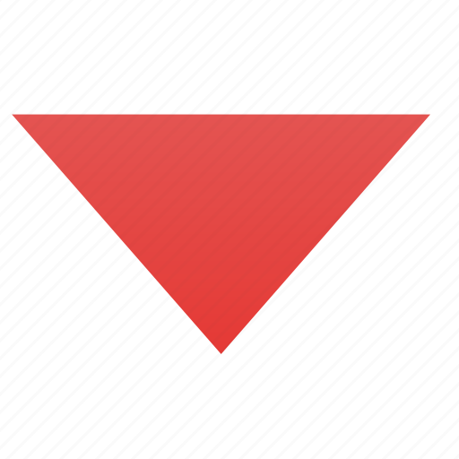 Arrow, down, down arrow, shape, triangle icon - Download on Iconfinder