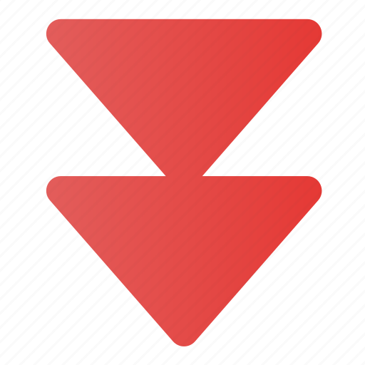 Arrow, downward, down, down arrow, triangle icon - Download on Iconfinder