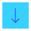 arrow, arrows, direction, down, download, move, sign 
