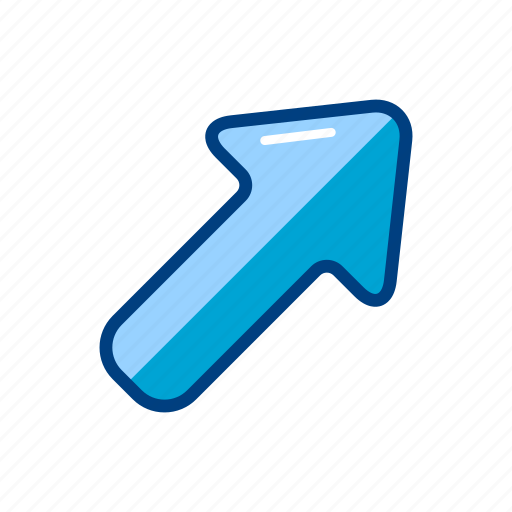 Arrow, right, top icon - Download on Iconfinder