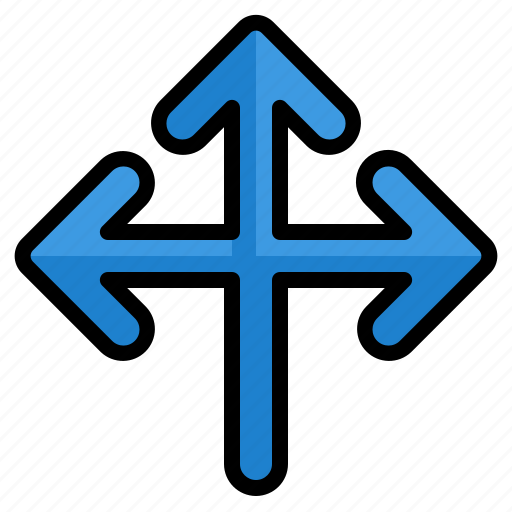 Junction, arrow, arrows, direction, user icon - Download on Iconfinder