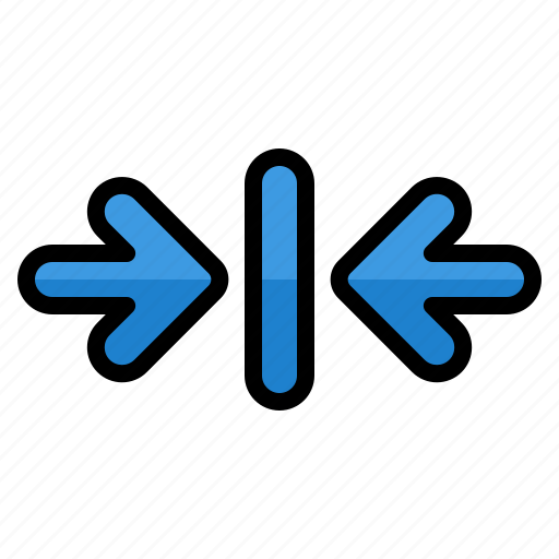 Merge, compact, alignarrow, arrows, direction icon - Download on Iconfinder