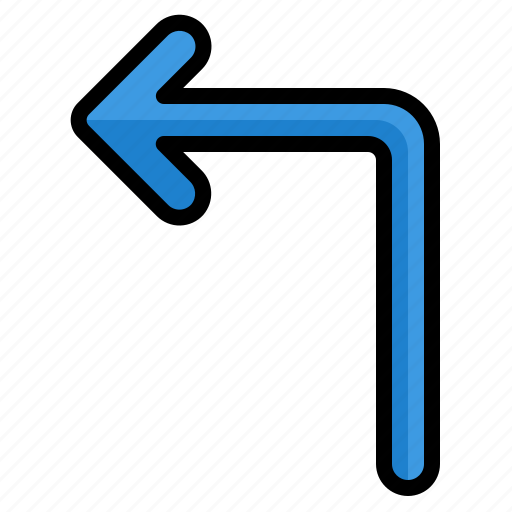 Turn, left, arrow, arrows, direction icon - Download on Iconfinder