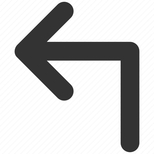 Arrow, direction, navigation, orientation, pointer, turn left, undo icon - Download on Iconfinder