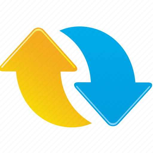 Down, up, arrows, direction, orientation, recycle icon - Download on Iconfinder