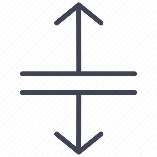 Arrows, down, lines, seperating, up, arrow, direction icon - Download on Iconfinder