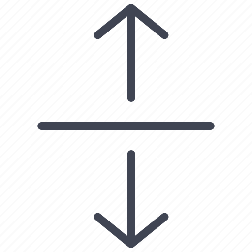 Arrows, down, line, seperating, up, arrow, direction icon - Download on Iconfinder