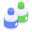 paint containers, paint jars, gouaches, paint bottles, color containers 