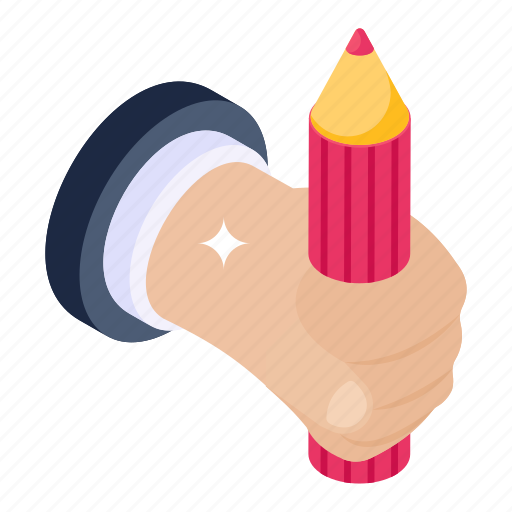 Lead pencil, pencil, writing tool, stationery, color pencil icon - Download on Iconfinder