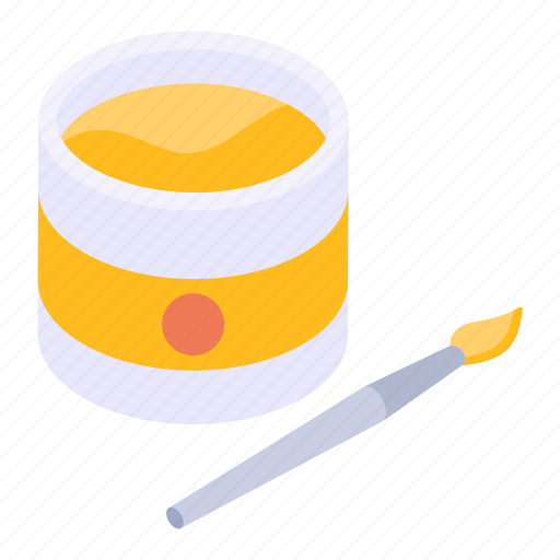 Paint container, color pot, paint jar, gouache, paint pot icon - Download on Iconfinder
