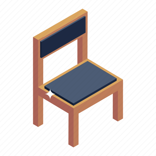 Chair, seat, armless chair, wooden chair, furniture icon - Download on Iconfinder