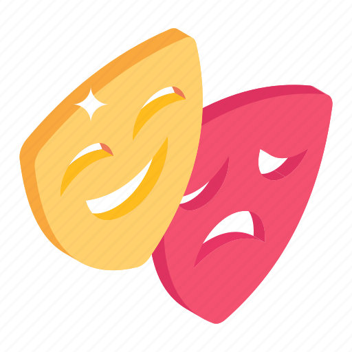 Theater masks, comedy masks, carnival masks, drama masks, face masks icon - Download on Iconfinder