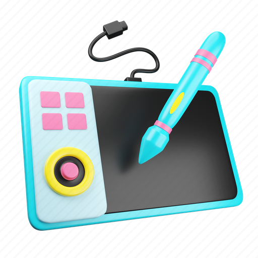 Drawing, tablet, ipad, device 3D illustration - Download on Iconfinder