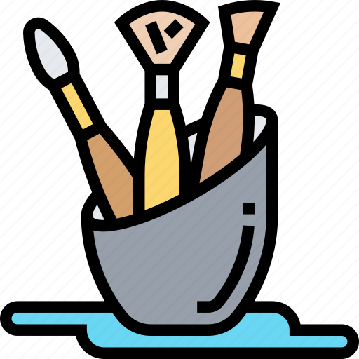 Brushes, painting, creativity, graphic, illustration icon - Download on Iconfinder