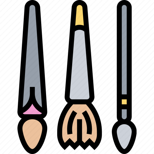 Paintbrush, art, color, illustration, tool icon - Download on Iconfinder