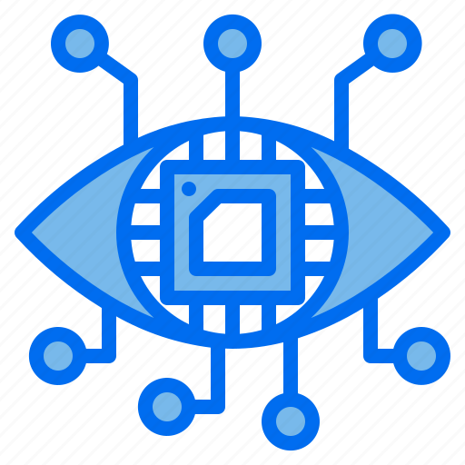 Artificial, eye, intelligence, processeor, technology, vision icon - Download on Iconfinder