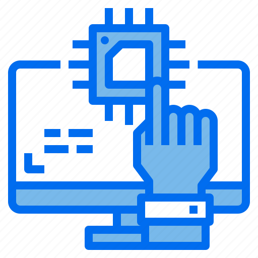 Artificial, chip, hand, intelligence, processor, technology icon - Download on Iconfinder