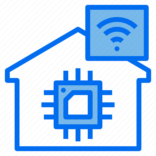 House, network, technology, wifi icon - Download on Iconfinder