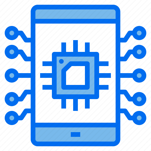 Artificial, chip, intelligence, mobile, processor, technology icon - Download on Iconfinder