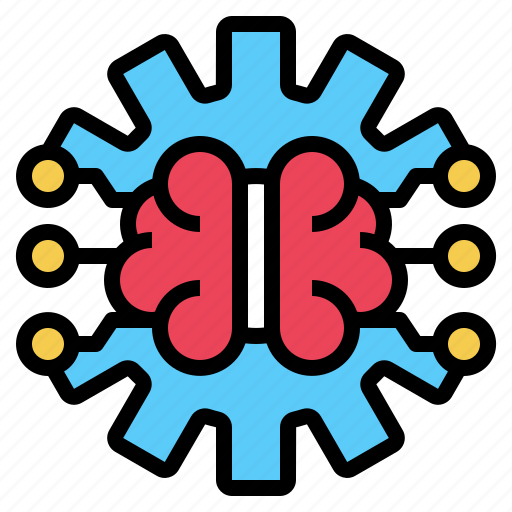 Artificial, brain, gear, intelligence, technology icon - Download on Iconfinder