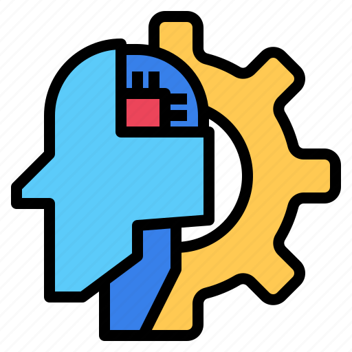 Artificial, brain, gear, intelligence, robotics, technology icon - Download on Iconfinder