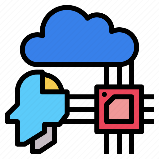 Brain, cloud, processor, robotics, technology icon - Download on Iconfinder