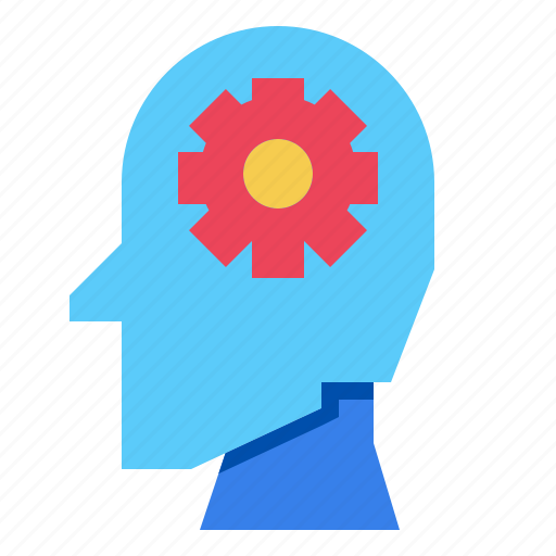 gear brain app icon 3d