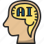 ai, head, artificial, intelligence, brain, learning, future 