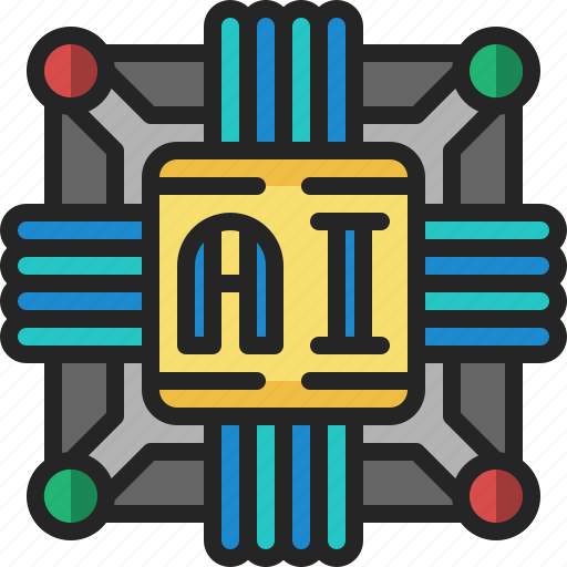 Computer, chip, hardware, electronics, cpu, ai, processor icon - Download on Iconfinder