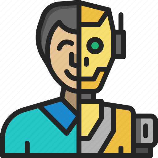 Turing, test, robotic, ai, cyborg, android, humanoid icon - Download on Iconfinder