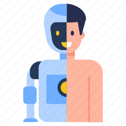 bionic man, humanoid technology, cyborg, robotic person, ai person 
