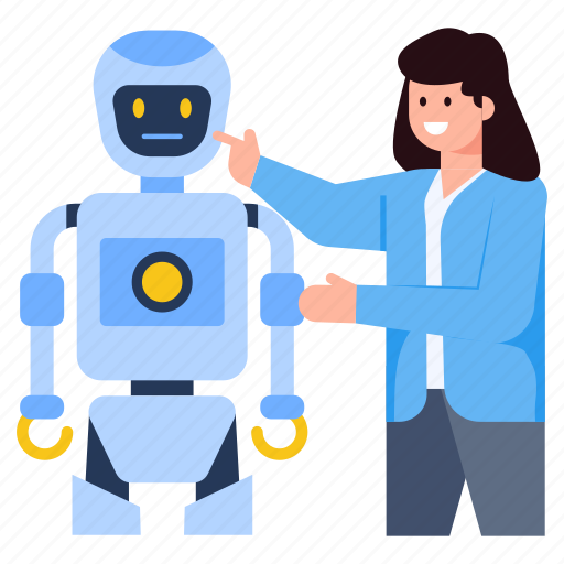 Bot, robot, cyborg, artificial intelligence, robotic device illustration - Download on Iconfinder