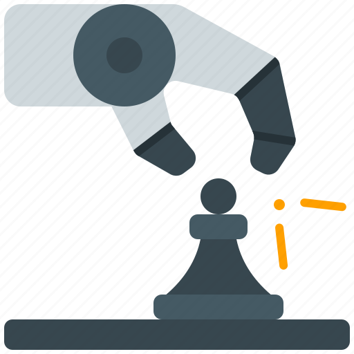 Chess, ai, artificial, intelligence, robot, hand icon - Download on Iconfinder