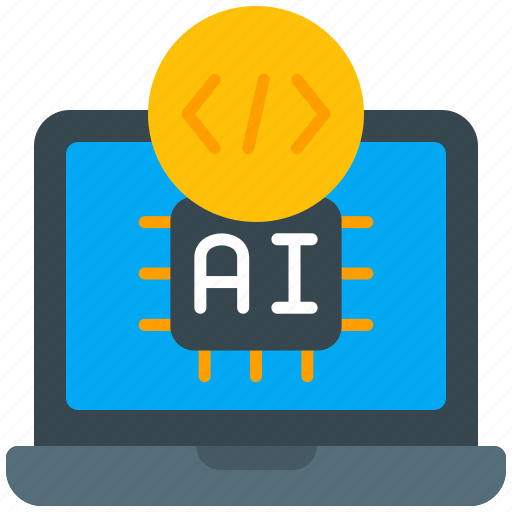 Coding, ai, artificial, intelligence, laptop, computer icon - Download on Iconfinder
