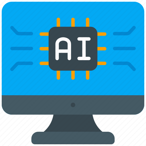 Computer, ai, artificial, intelligence, screen, monitor icon - Download on Iconfinder