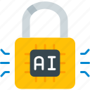 lock, padlock, ai, encrypt, protect, chip, protection