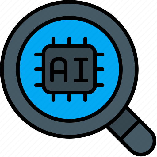 Analysis, ai, artificial, intelligence, chip, search icon - Download on Iconfinder
