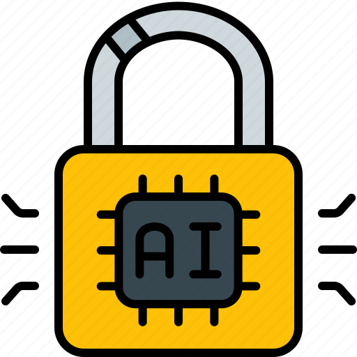 Lock, padlock, ai, encrypt, protect, chip, protection icon - Download on Iconfinder