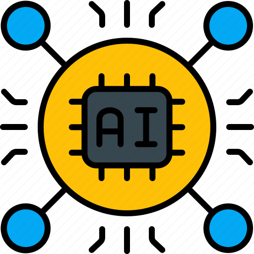 Network, ai, artificial, intelligence, chip, connector, share icon - Download on Iconfinder