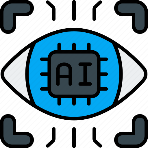 Vision, ai, artificial, intelligence, eye, chip, robot icon - Download on Iconfinder