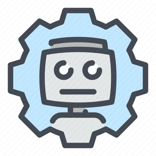 Ai, robot, technology, machine, artificial intelligence, gear icon - Download on Iconfinder