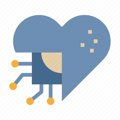 Heart, aiicon, chip, health, technology icon - Download on Iconfinder