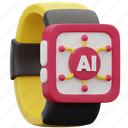 ai, watch, time, artificial intelligence, clock, robot, alarm, timer, smartwatch