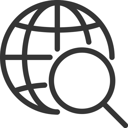 Earth, globe, internet, magnifier, search, seo icon - Free download