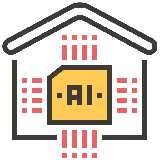 Ai, artificial intelligence, domotics, electronics, futuristic, house, technology icon - Free download