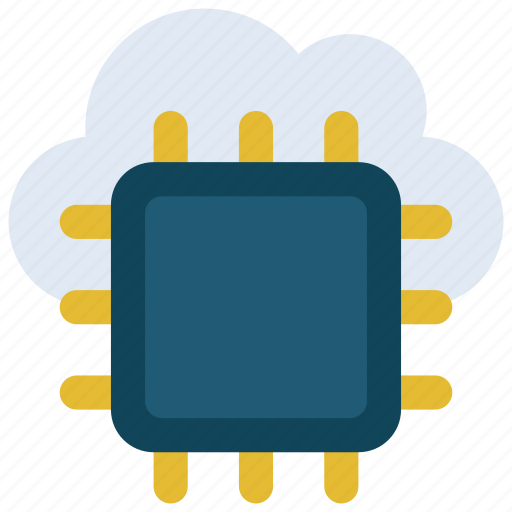 Cloud, cpu, cloudcomputing, computer, chip icon - Download on Iconfinder